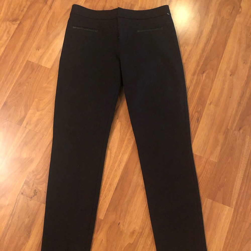 Sanctuary Black Pants - Leather pockets